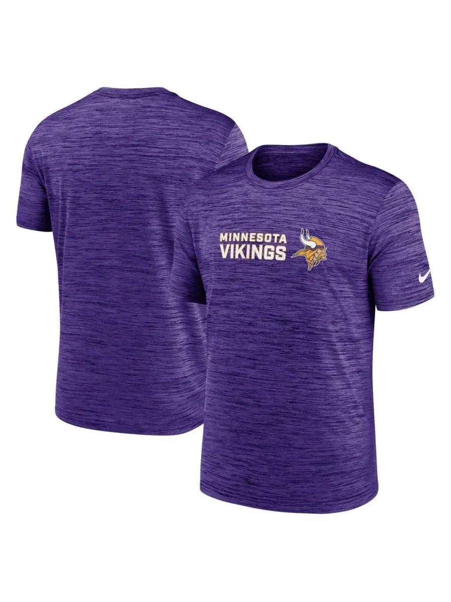 Nike Мужская фиолетовая футболка Minnesota Vikings Big Tall Primetime Reverse Play Velocity