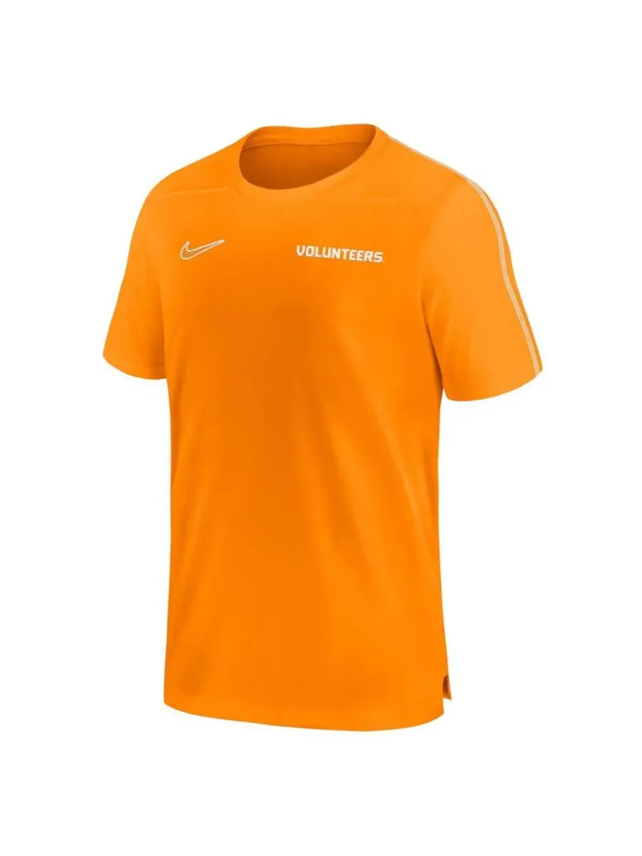Мужская футболка тренера команды Tennessee Volunteers 2024 года Nike — изображение 2 из 3, оранжевый белый