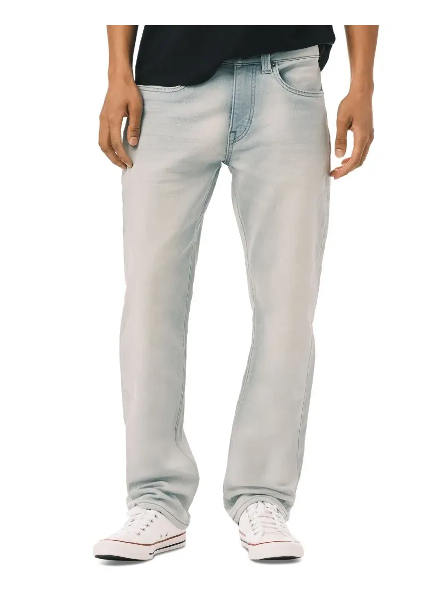 Мужские джинсы Straight Six Buffalo David Bitton, Knit Light Wash