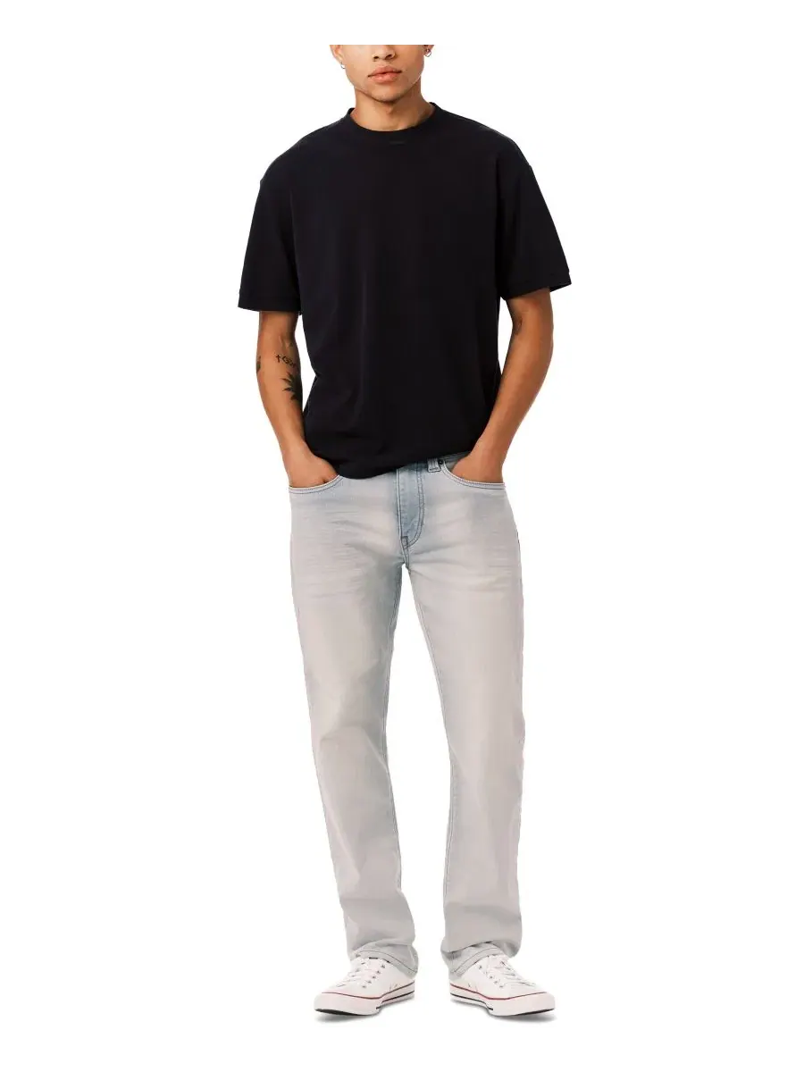 Мужские джинсы Straight Six Buffalo David Bitton, Knit Light Wash — изображение 2 из 5