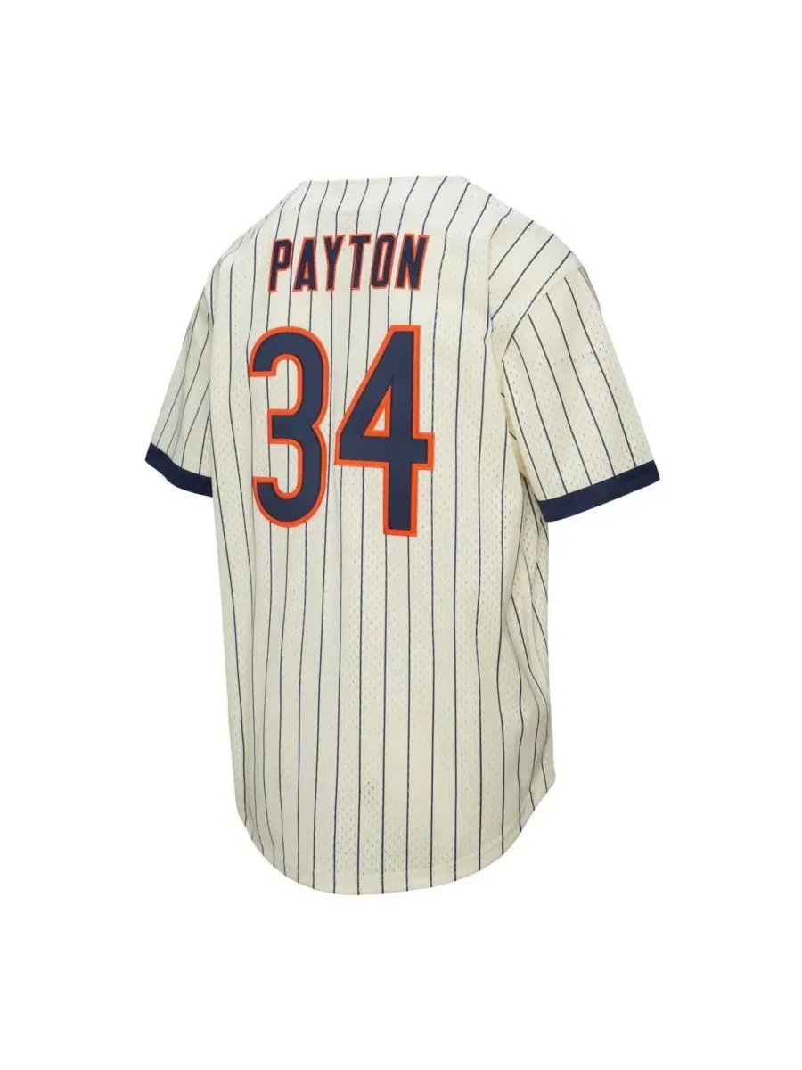 Мужская бейсбольная майка Walter Payton Cream Chicago Bears с сетчатой обложкой и номером, с — изображение 2 из 3, бежевый