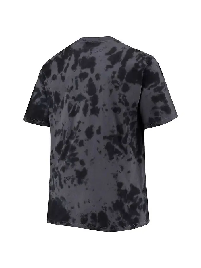 Мужская черная футболка Brooklyn Nets Big and Tall Marble Dye Tonal Performance Profile — изображение 4 из 4