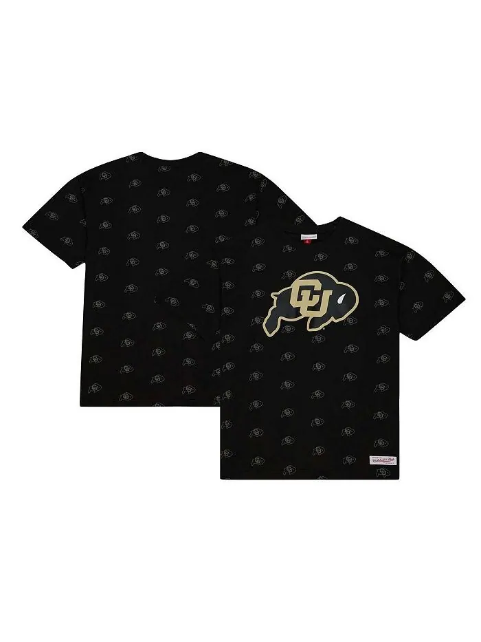 Мужская черная футболка с принтом Colorado Buffaloes Mitchell & Ness