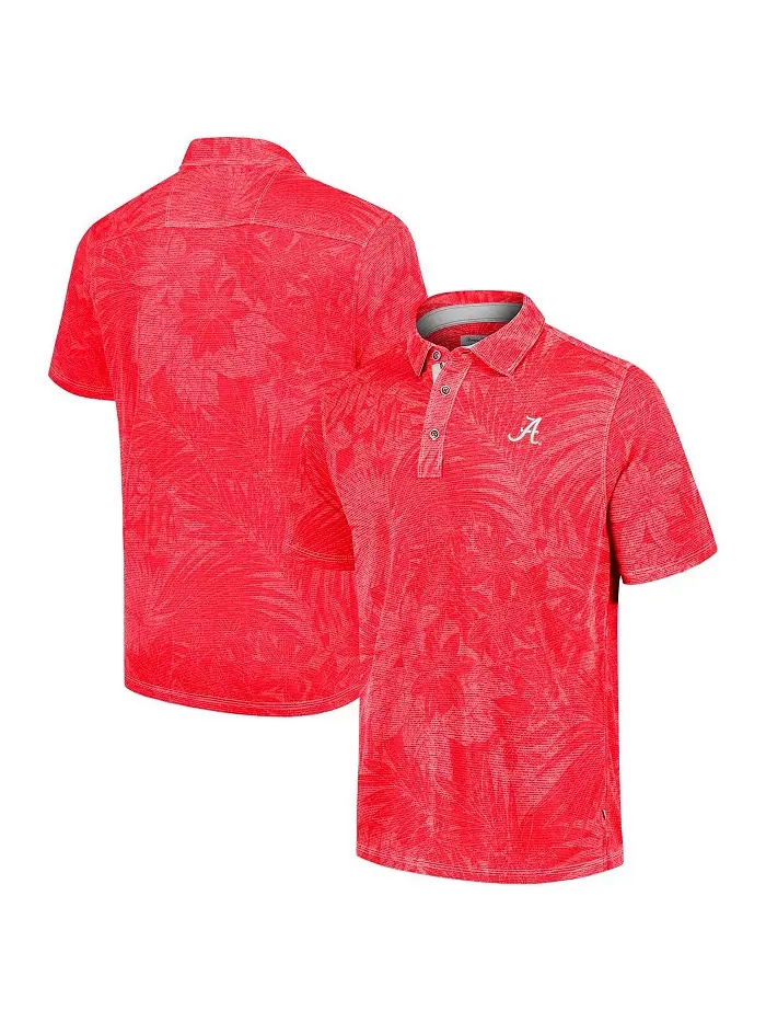 Мужская поло Sport Santiago Paradise цвета малинового Alabama Crimson Tide Tommy Bahama