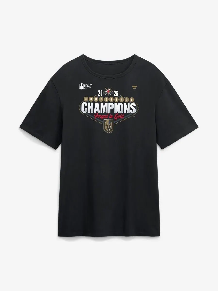 Футболка с коротким рукавом с принтом Vegas Golden Knights 2026 NHL Western Conference Champions