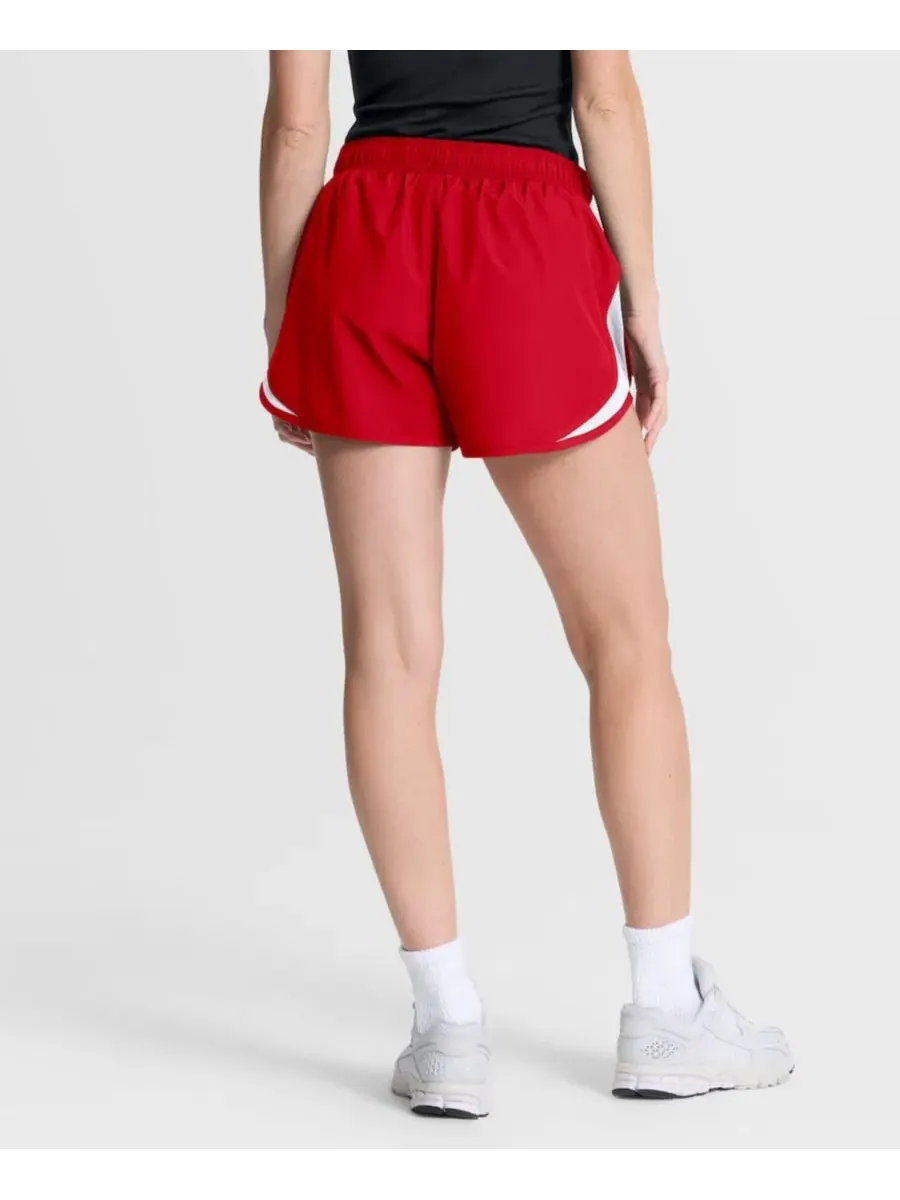 Шорты для бега с принтом Tempo Mid-Rise Dri-FIT Nike — изображение 2 из 2, красный белый
