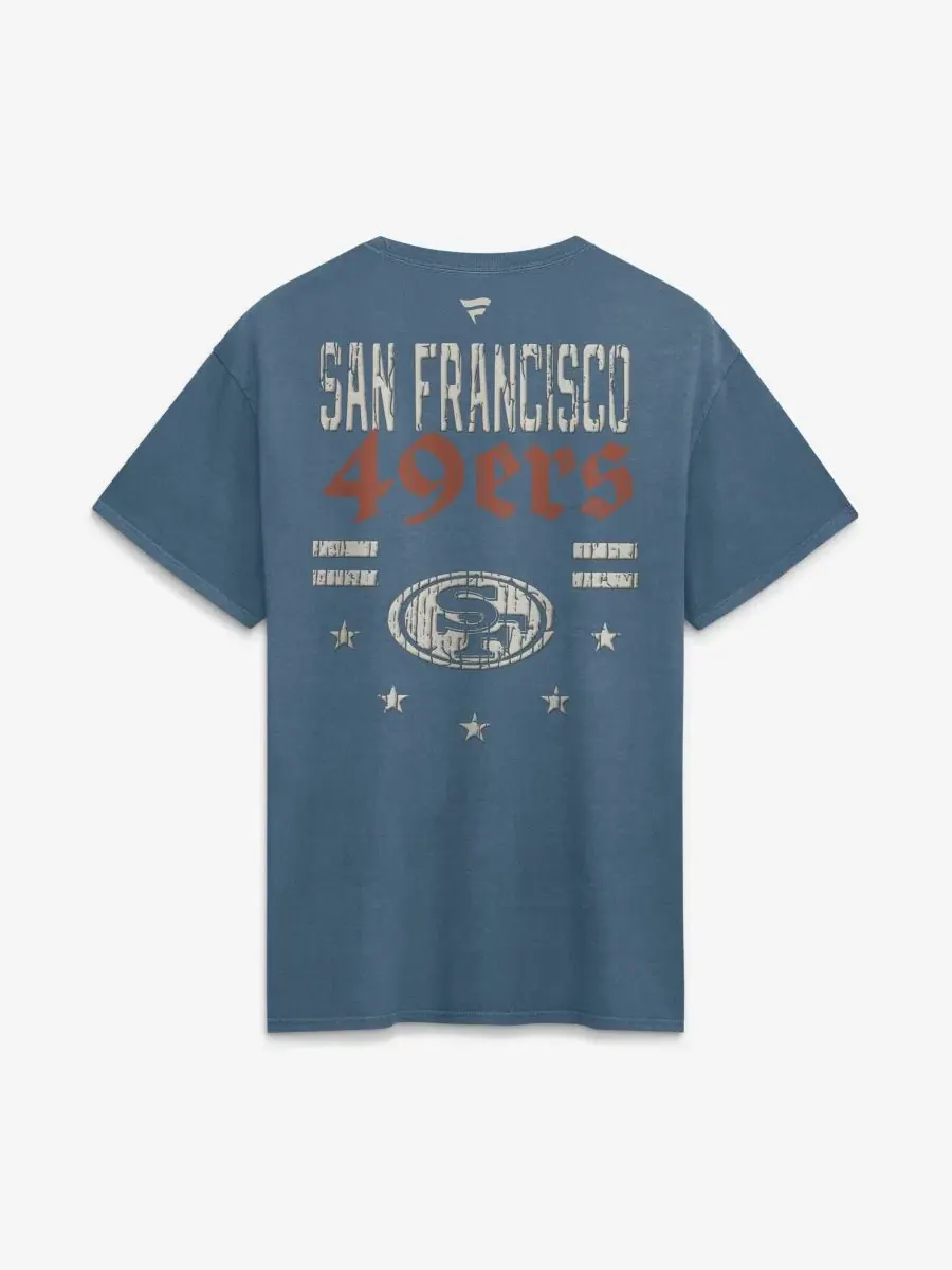 Футболка с принтом San Francisco 49ers Washed Americana Fanatics — изображение 3 из 3, синий