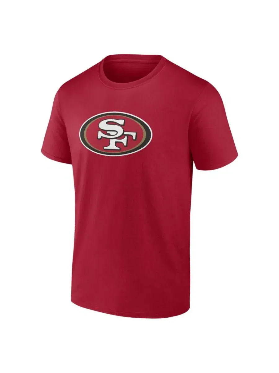 Футболка с принтом Primary Logo San Francisco 49ers Logo Athletic — изображение 3 из 3, алый