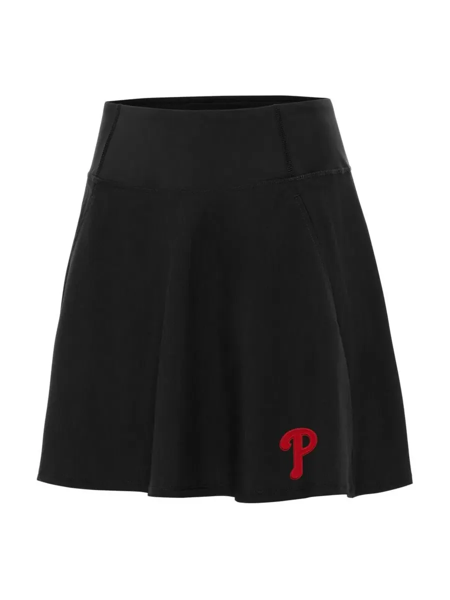 Юбка-шорты с фасоном fit and flare и вышитым логотипом Philadelphia Phillies Antigua