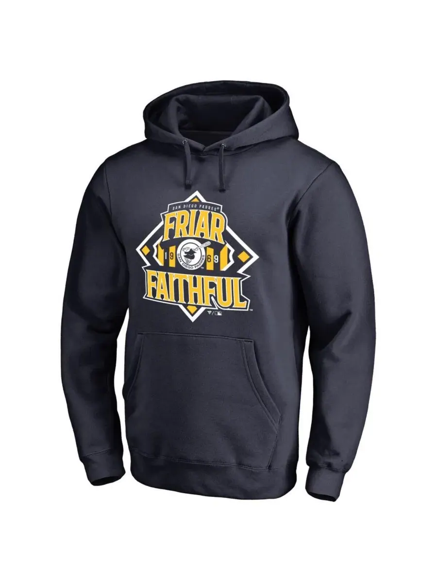 Худи с капюшоном San Diego Padres Friar Faithful Fanatics Mto Label
