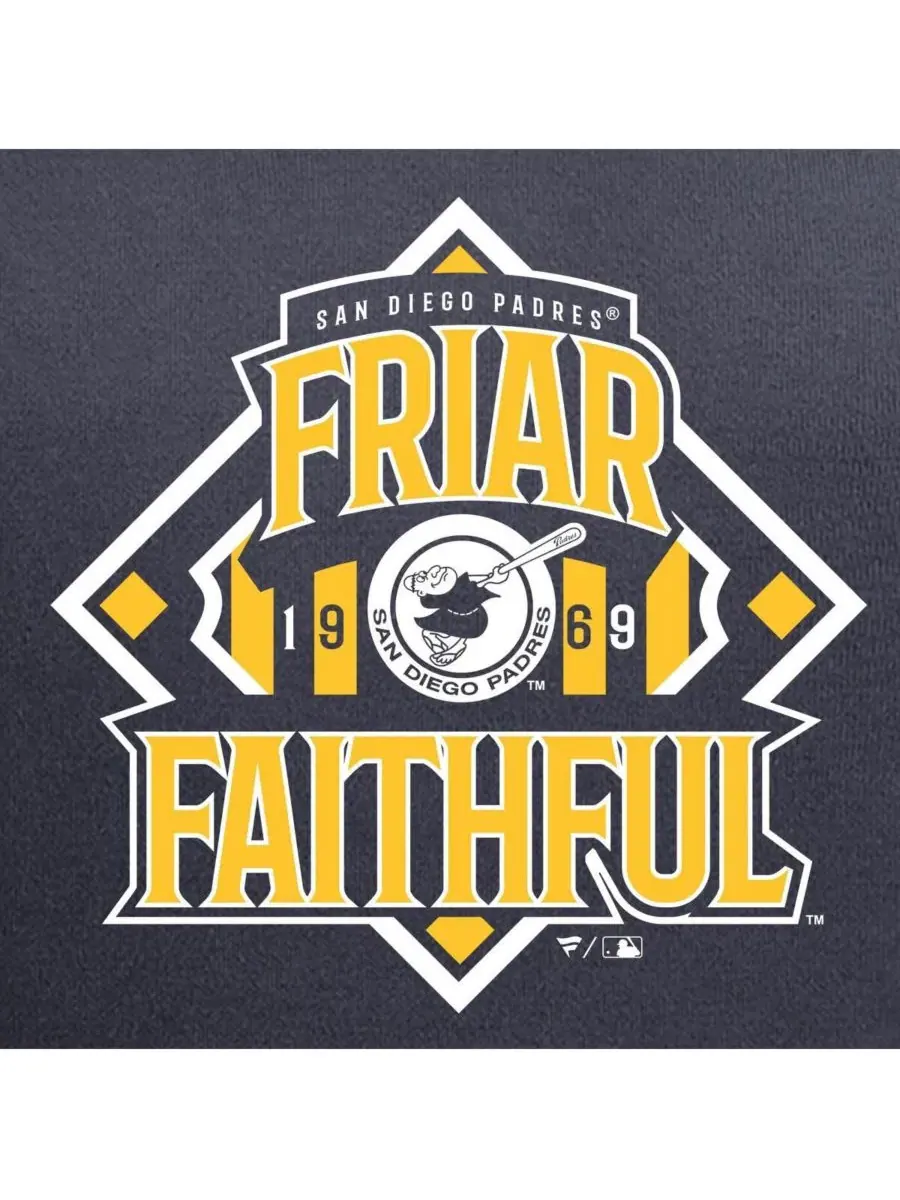Худи с капюшоном San Diego Padres Friar Faithful Fanatics Mto Label — изображение 3 из 3, темно-синий