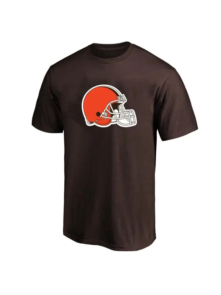 Футболка с именем и номером Shedeur Sanders Cleveland Browns Fanatics — изображение 2 из 3, коричневый