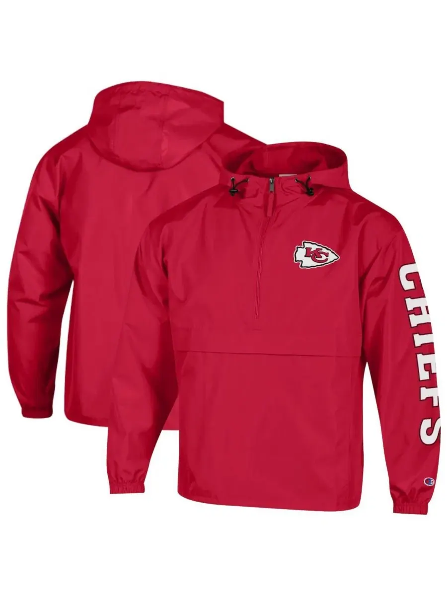 Ветровка капюшоном на молнии Champion Kansas City Chiefs Red