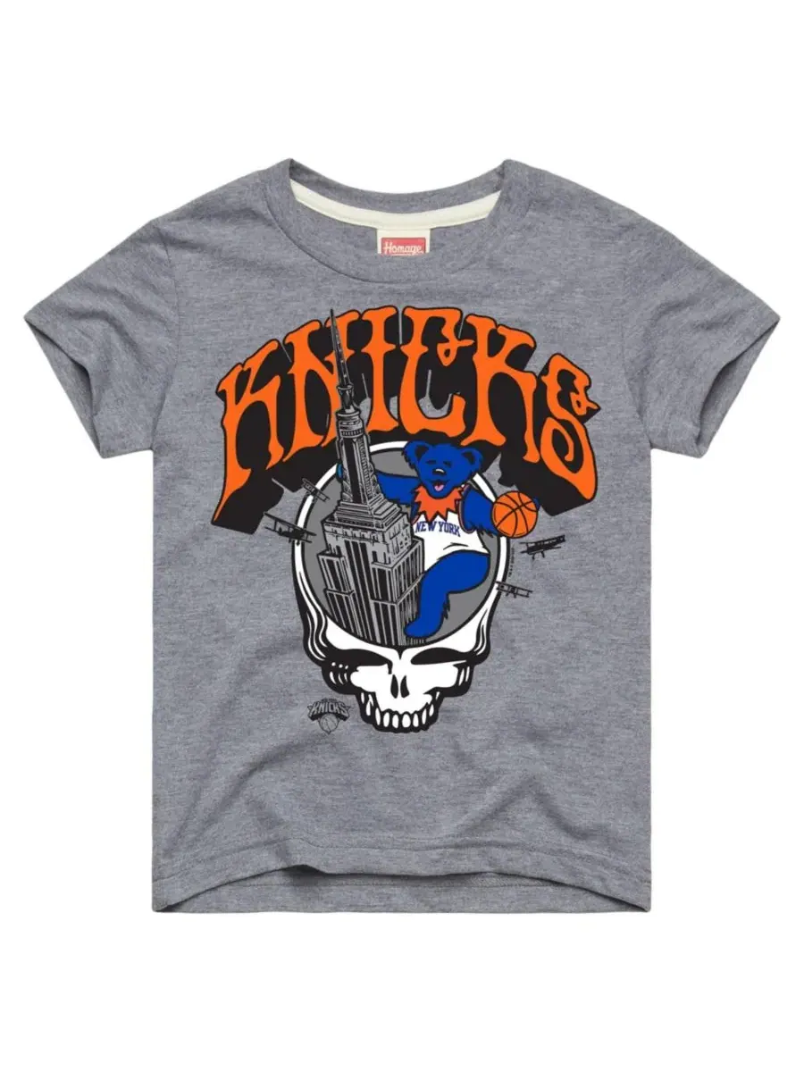 Футболка с принтом Skull Tri-Blend New York Knicks x The Grateful Dead Homage