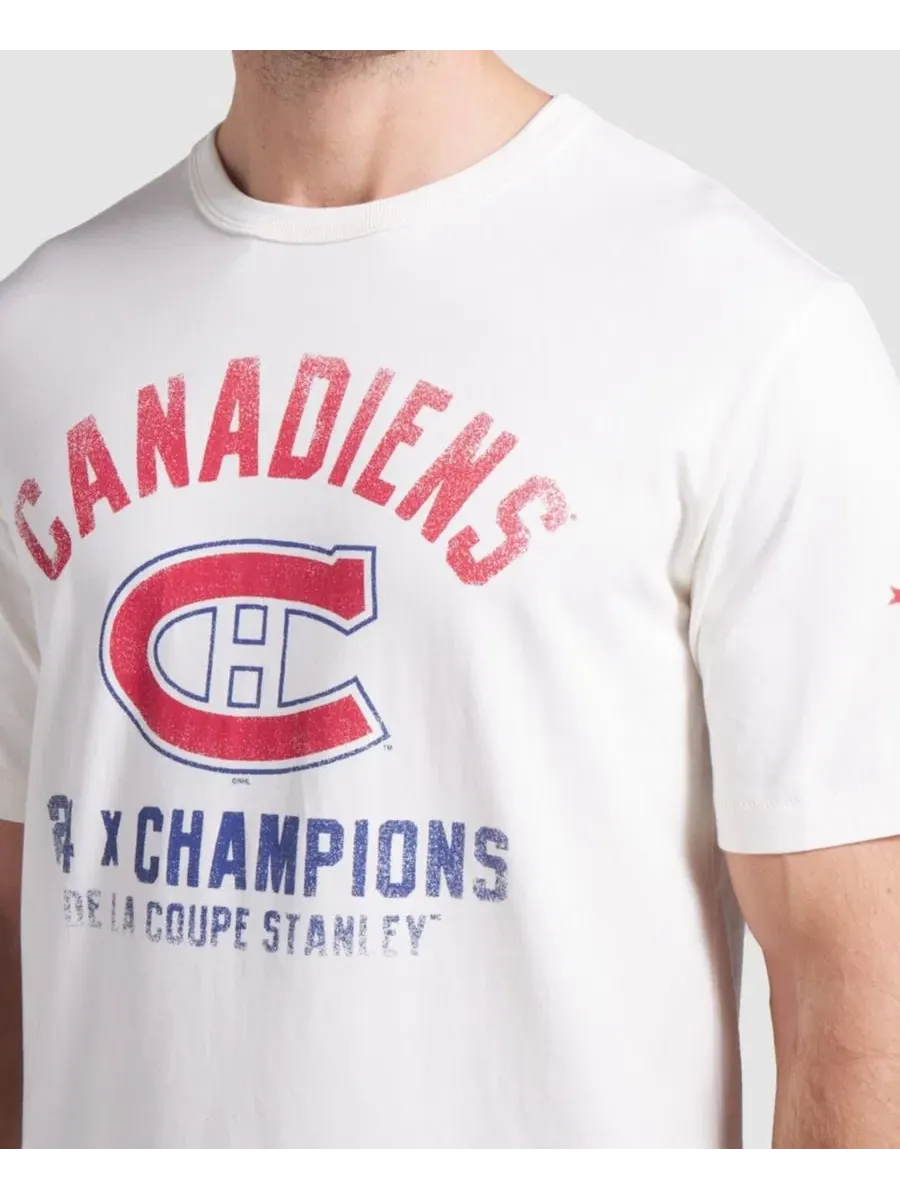 Футболка с ретро-принтом Montreal Canadiens Timeless Fanatics — изображение 4 из 5, белый