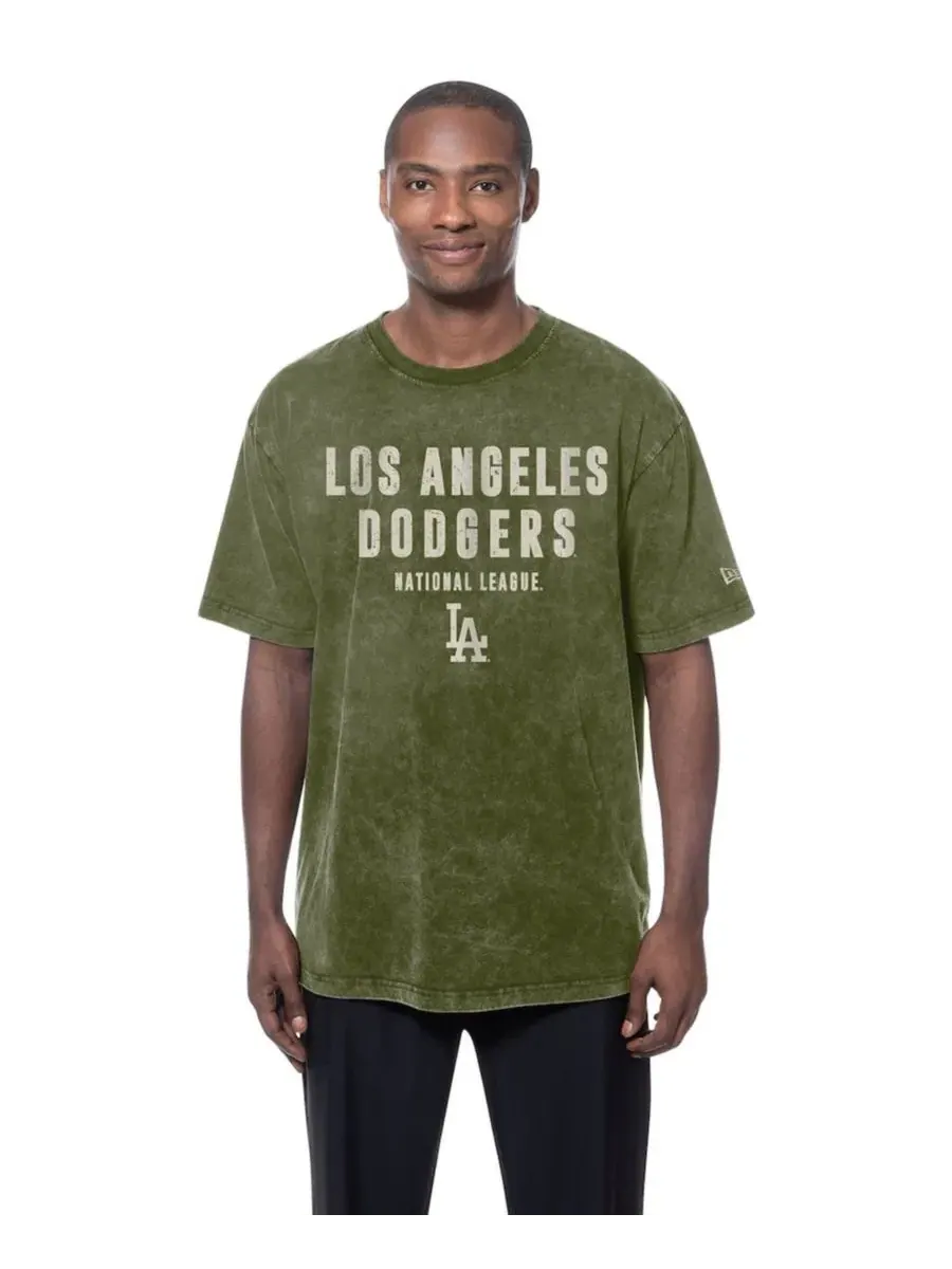 Футболка с коротким рукавом с принтом Los Angeles Dodgers 2026 Armed Forces Day New Era