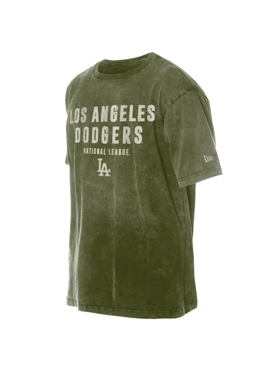 Футболка с коротким рукавом с принтом Los Angeles Dodgers 2026 Armed Forces Day New Era — изображение 2 из 4, оливковый