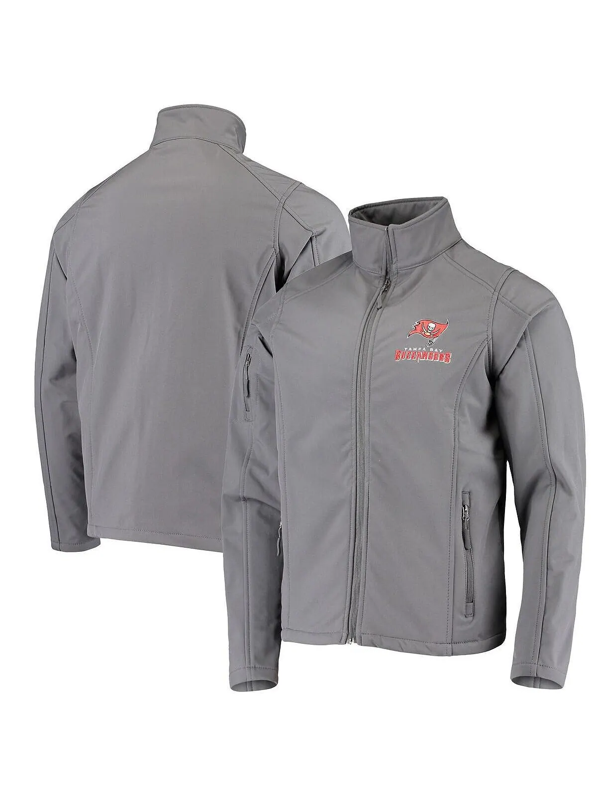 Мужская куртка pewter tampa bay buccaneers sonoma softshell с молнией во всю длину Dunbrooke — изображение 2 из 5