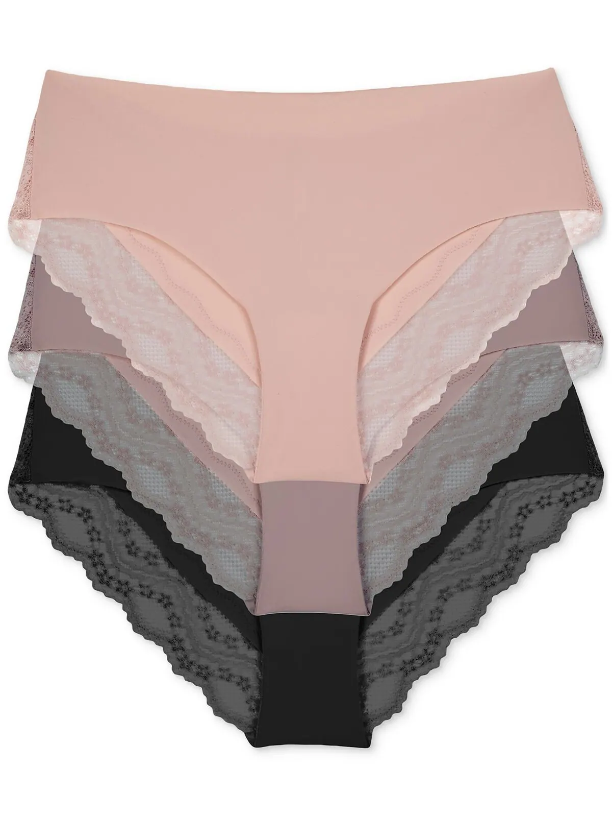 Женские 3 шт. Нижнее белье b.bare Cheeky Tanga 970467 b.tempt'd — изображение 2 из 2, розовый