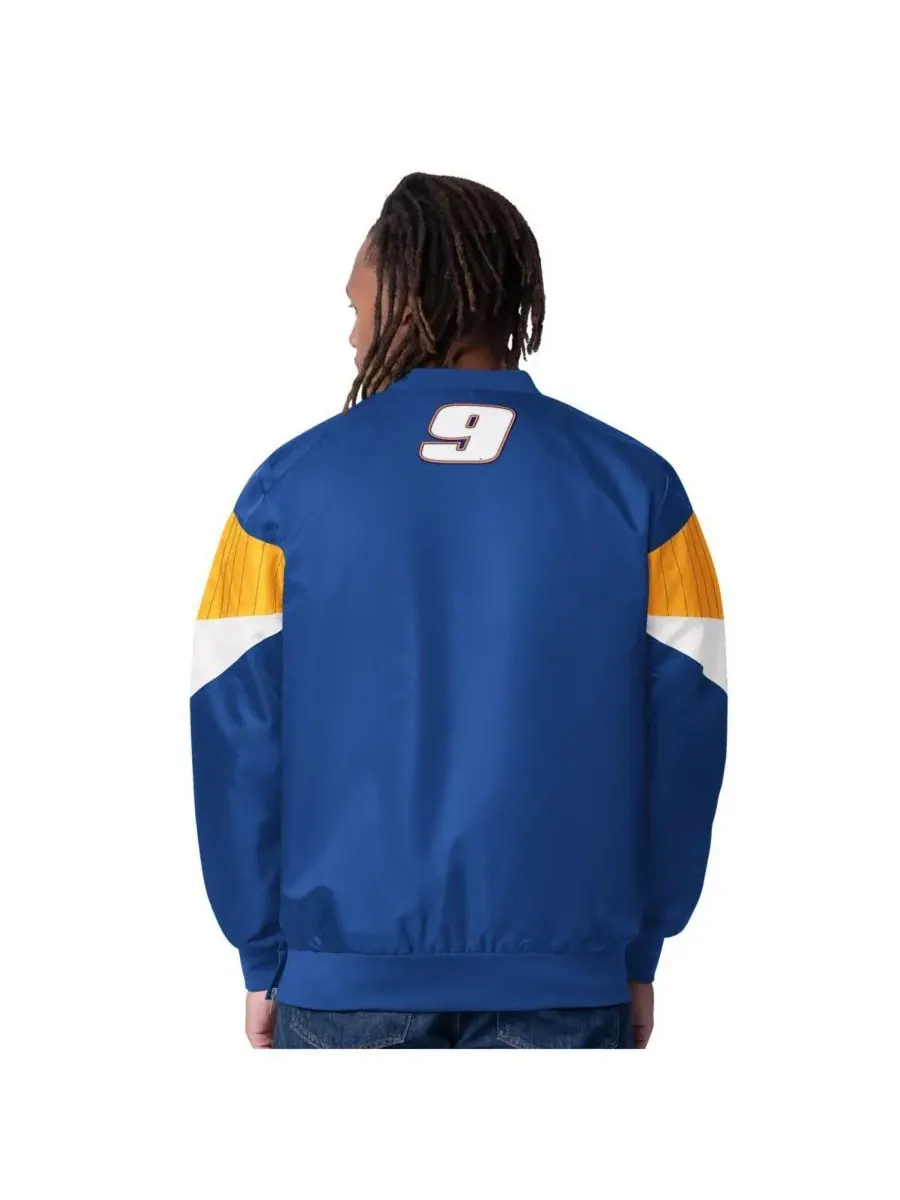 Мужская куртка-пуловер Royal Chase Elliott Napa Striker I с V-образным вырезом Starter — изображение 2 из 2, королевский