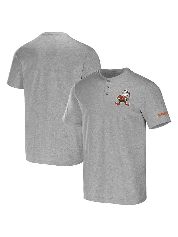 Мужская коллекция NFL x Darius Rucker от Heather Gray Cleveland Browns Henley футболка Fanatics — изображение 1 из 4