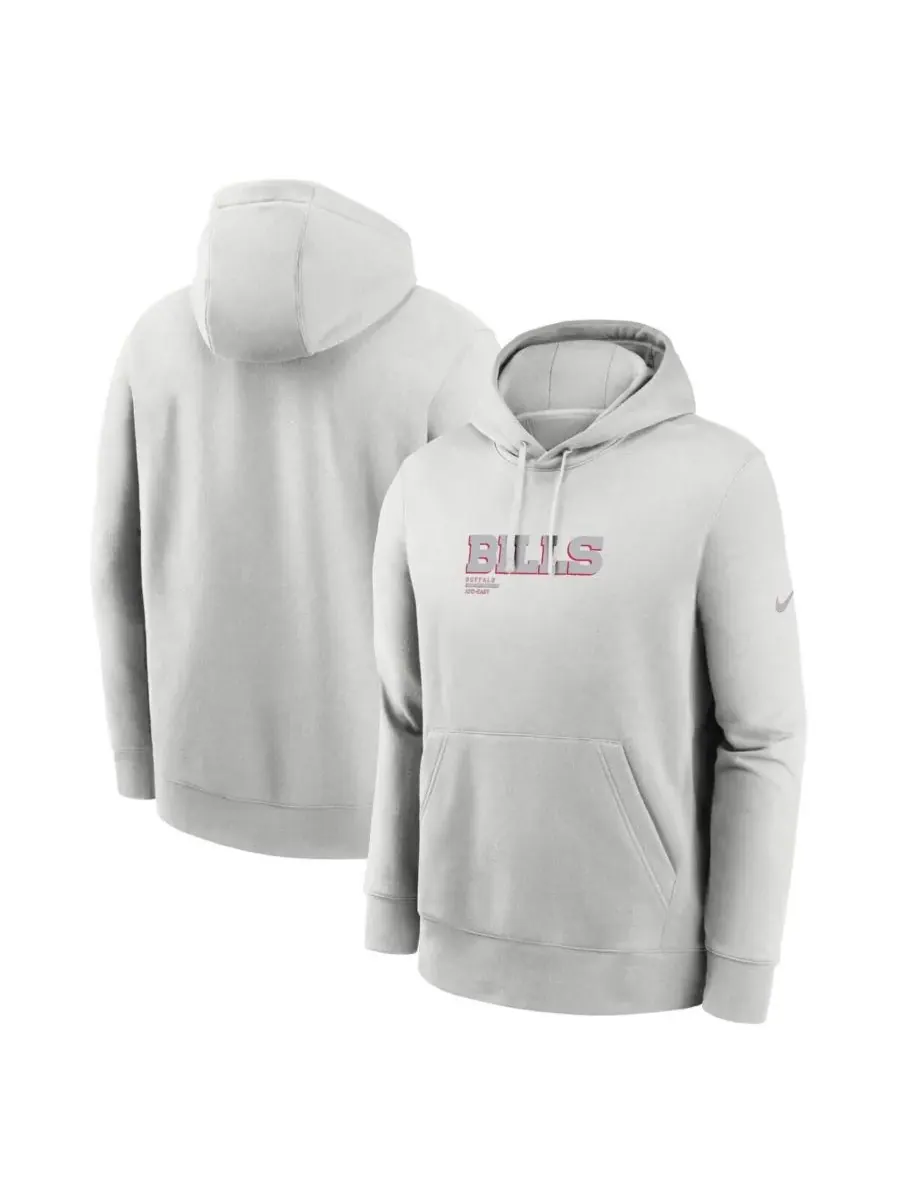 Nike Мужская серая толстовка с капюшоном Buffalo Bills Edge Pack из французской махровой ткани