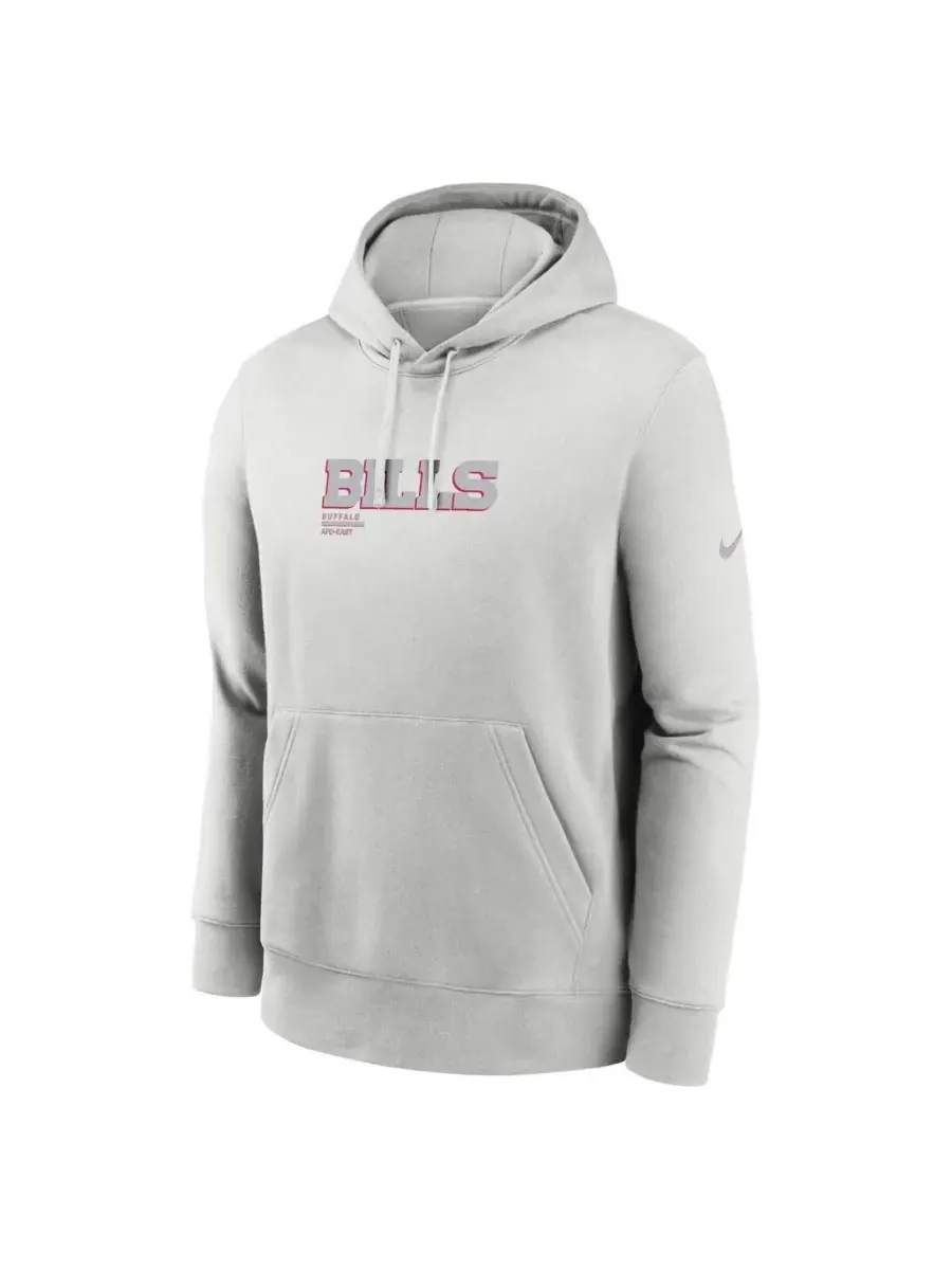 Nike Мужская серая толстовка с капюшоном Buffalo Bills Edge Pack из французской махровой ткани — изображение 2 из 3, серый