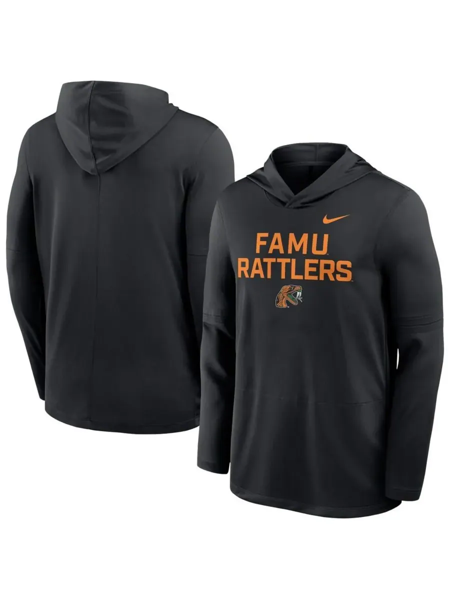 Nike Мужская черная легкая толстовка Florida AM Rattlers Sideline Dri-FIT