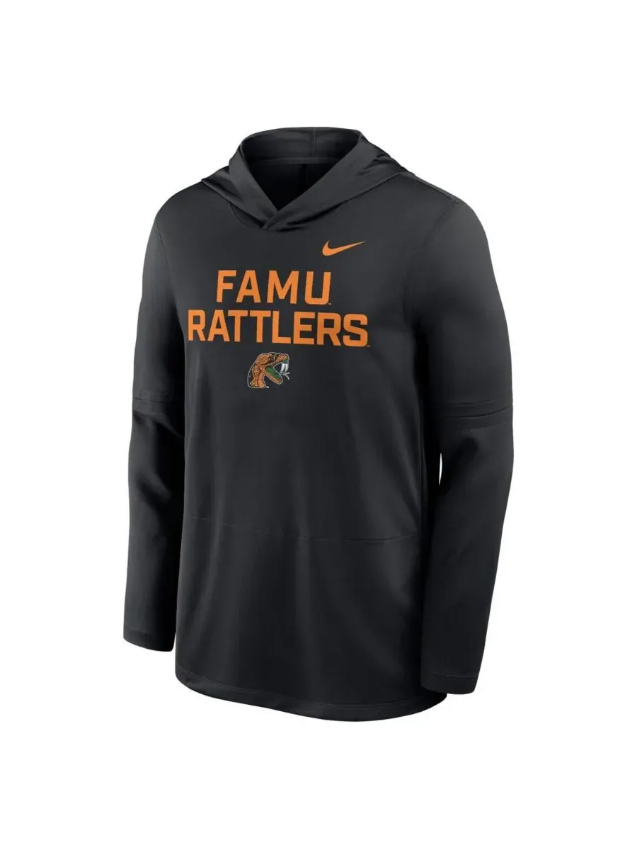 Nike Мужская черная легкая толстовка Florida AM Rattlers Sideline Dri-FIT — изображение 3 из 3, черный