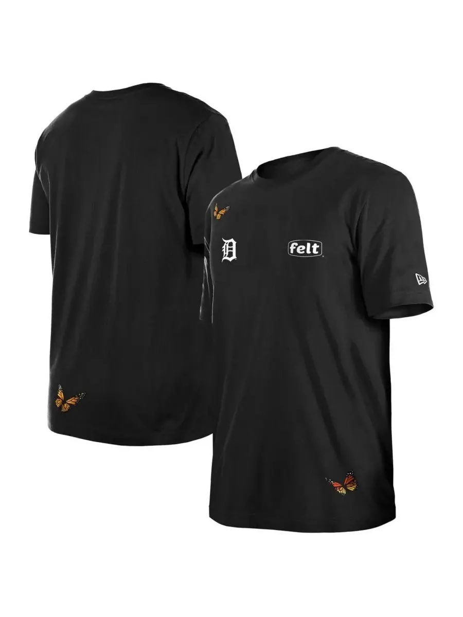 New Era Мужская черная футболка Detroit Tigers