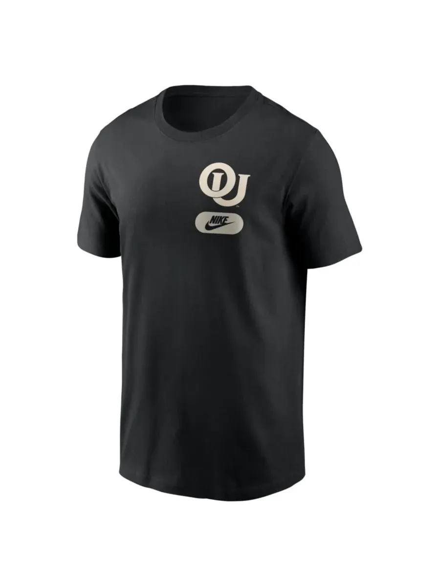 Nike Мужская черная футболка Oklahoma Sooners Fashion 2-Hit — изображение 3 из 3, черный