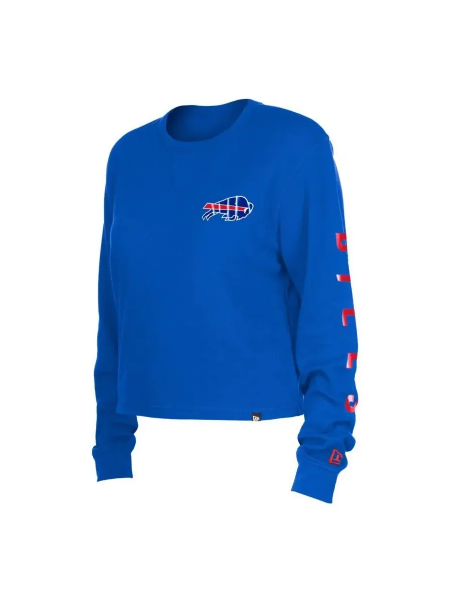 Женская термофутболка с длинными рукавами Royal Buffalo Bills New Era — изображение 3 из 3, королевский