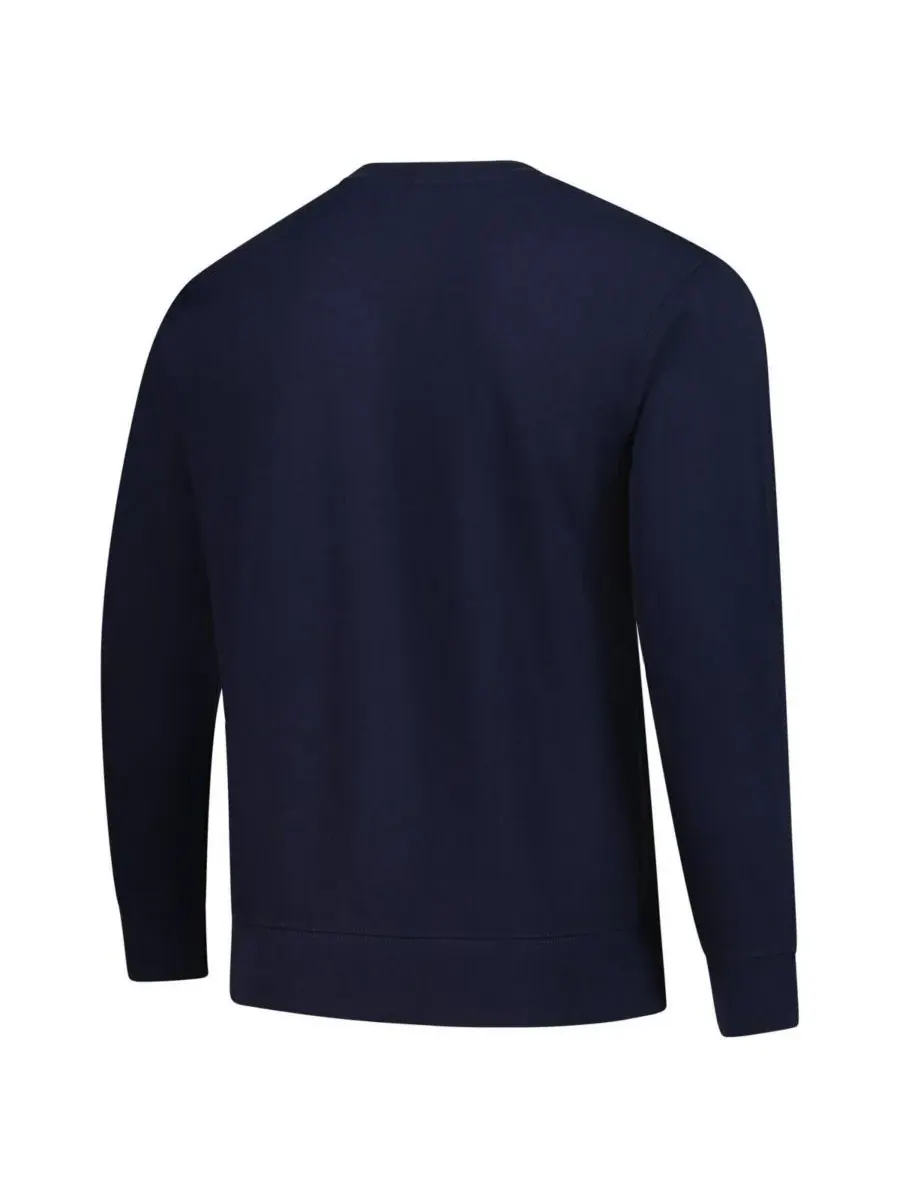 Mitchell & Ness Мужская темно-синяя толстовка Michigan Wolverines Elite Script Pullover Sweatshirt — изображение 2 из 3