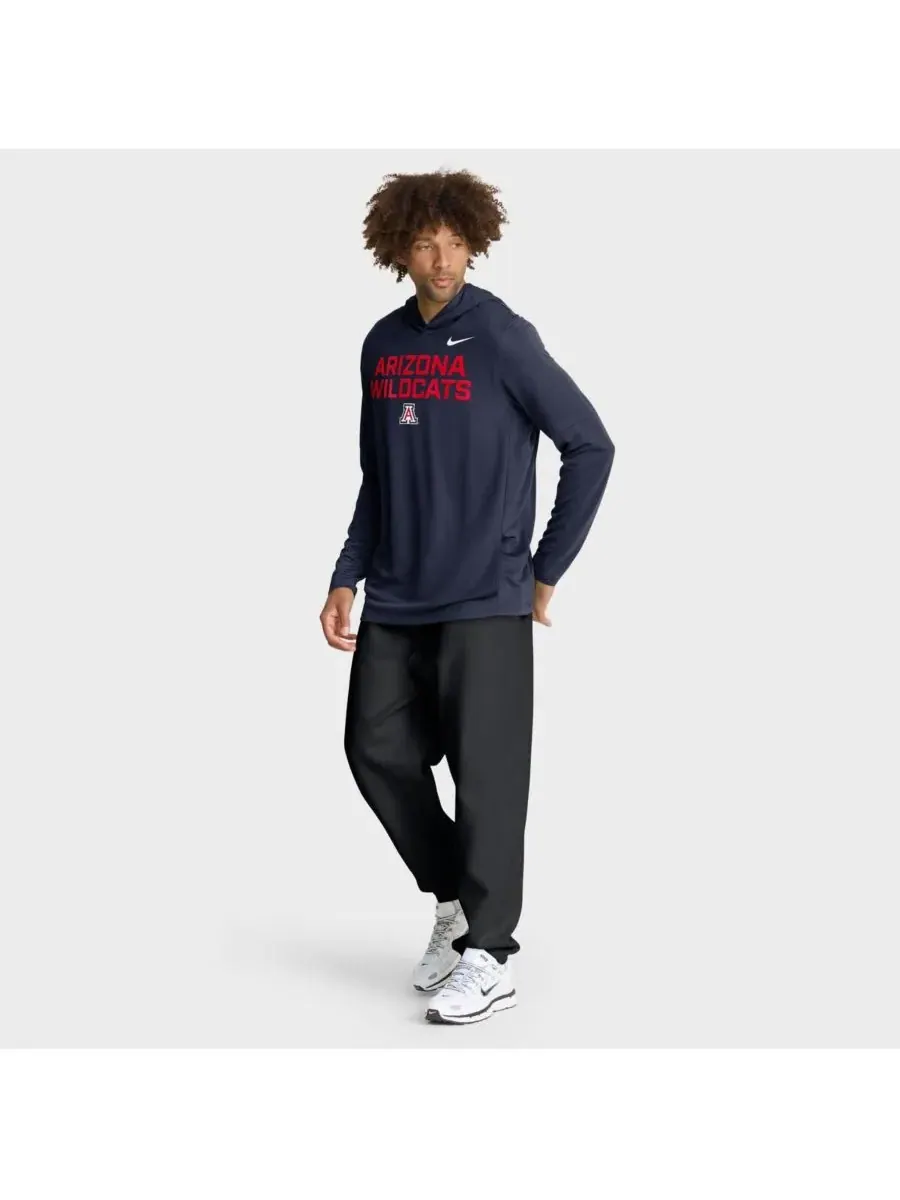Nike Мужская темно-синяя толстовка с длинным рукавом Arizona Wildcats 2025 Sideline Performance — изображение 3 из 5