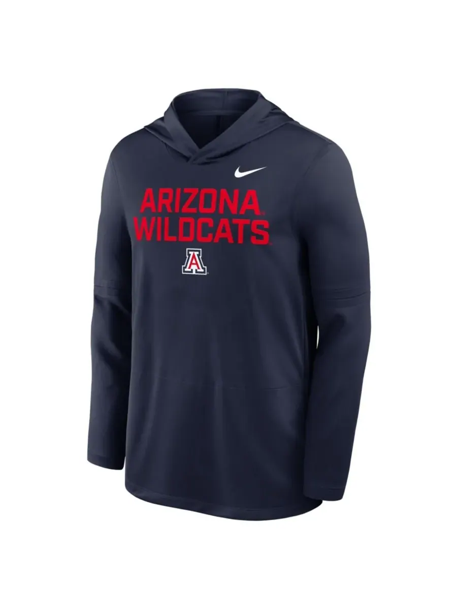 Nike Мужская темно-синяя толстовка с длинным рукавом Arizona Wildcats 2025 Sideline Performance — изображение 5 из 5