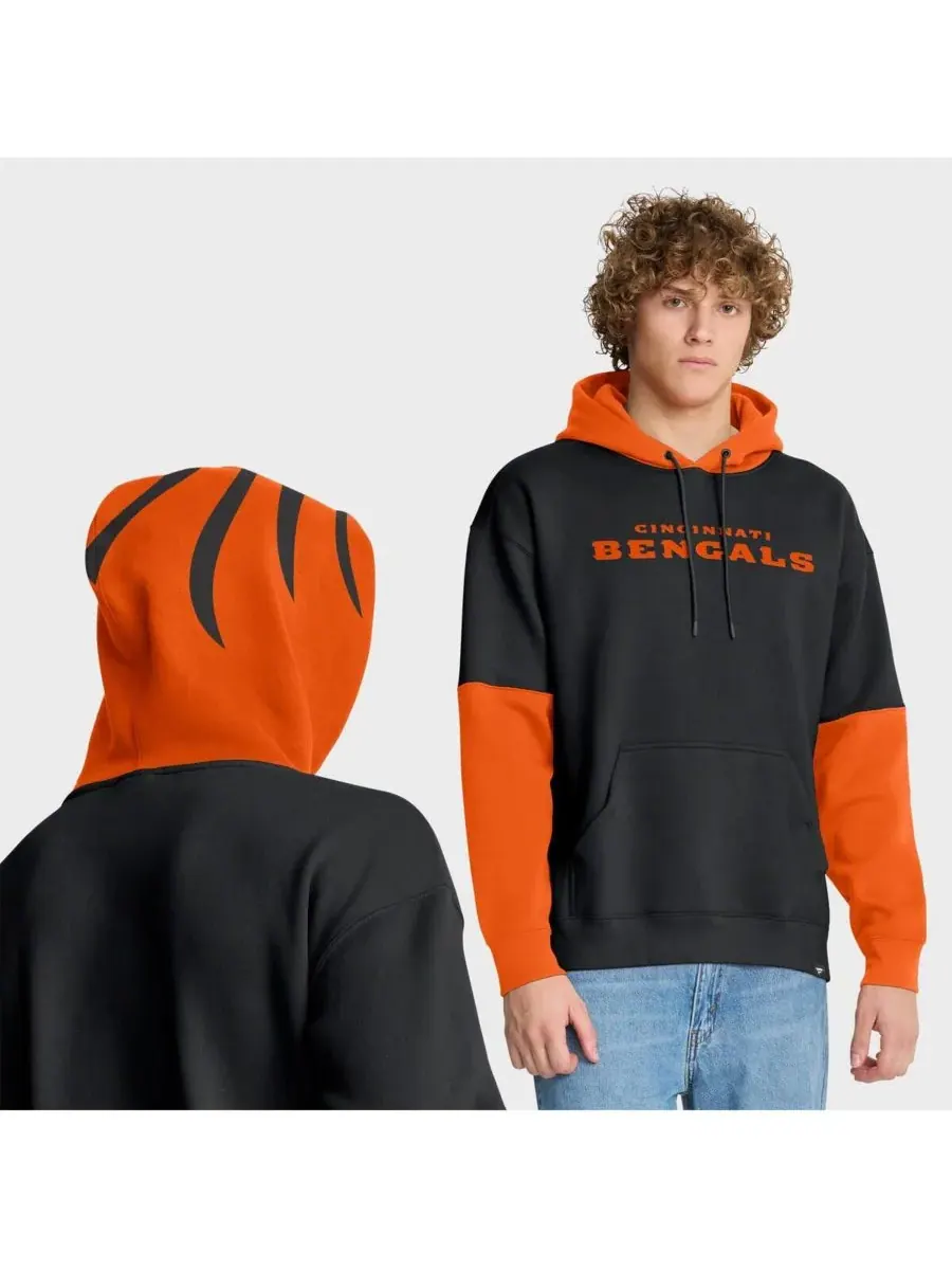 Fanatics Мужская черная толстовка с капюшоном в виде шлема команды Cincinnati Bengals