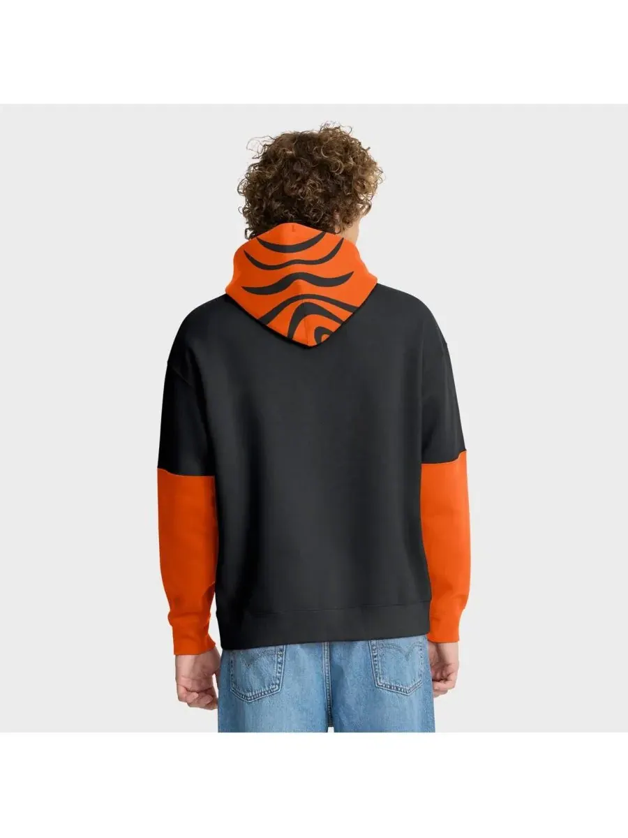 Fanatics Мужская черная толстовка с капюшоном в виде шлема команды Cincinnati Bengals — изображение 2 из 5, черный