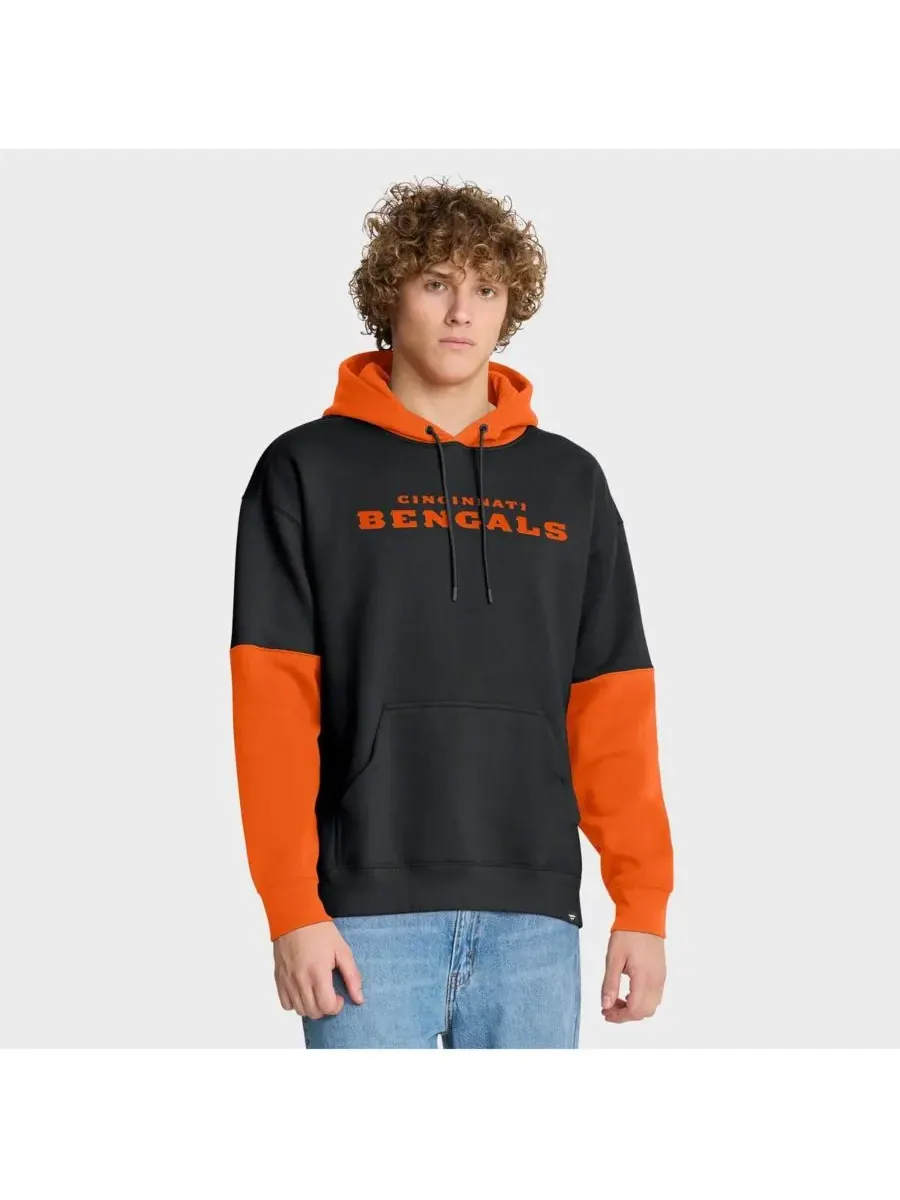 Fanatics Мужская черная толстовка с капюшоном в виде шлема команды Cincinnati Bengals — изображение 3 из 5, черный