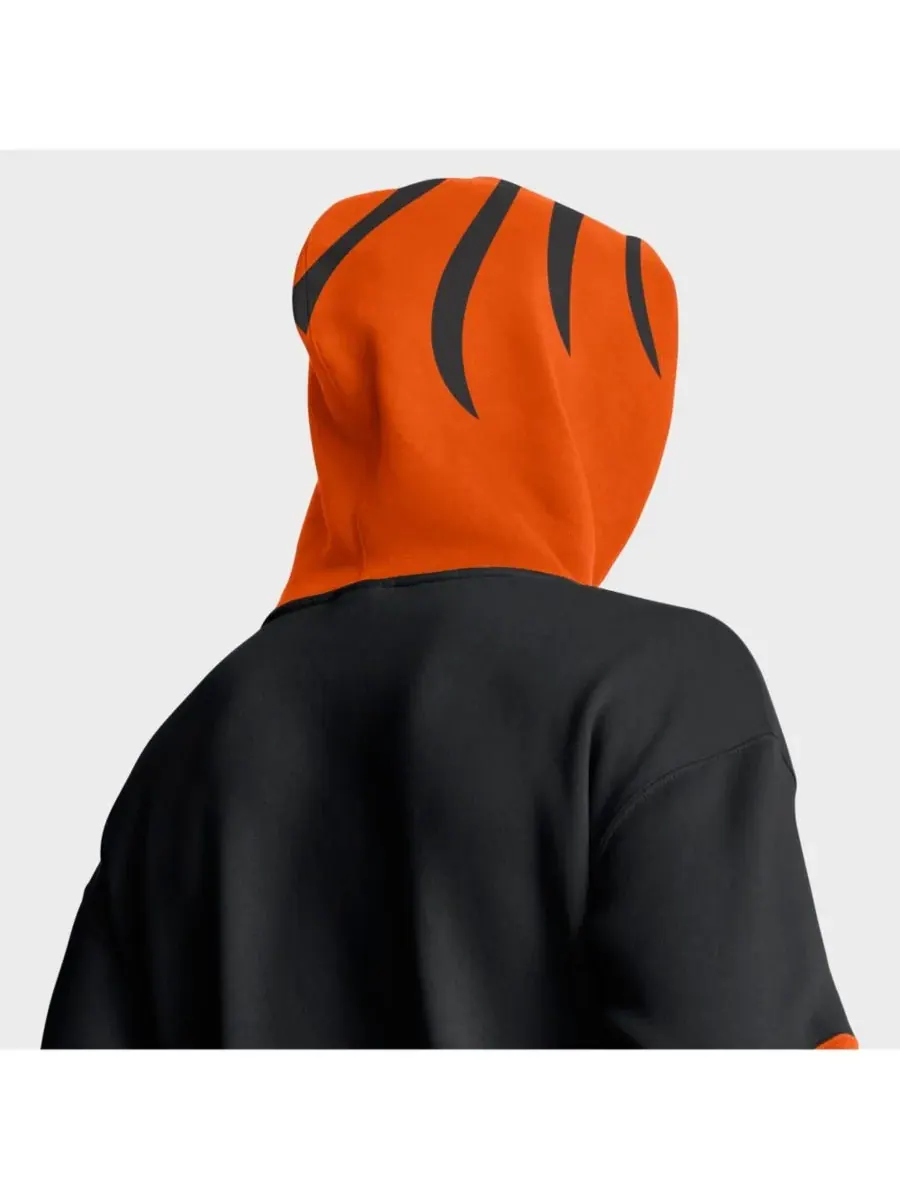 Fanatics Мужская черная толстовка с капюшоном в виде шлема команды Cincinnati Bengals — изображение 5 из 5, черный
