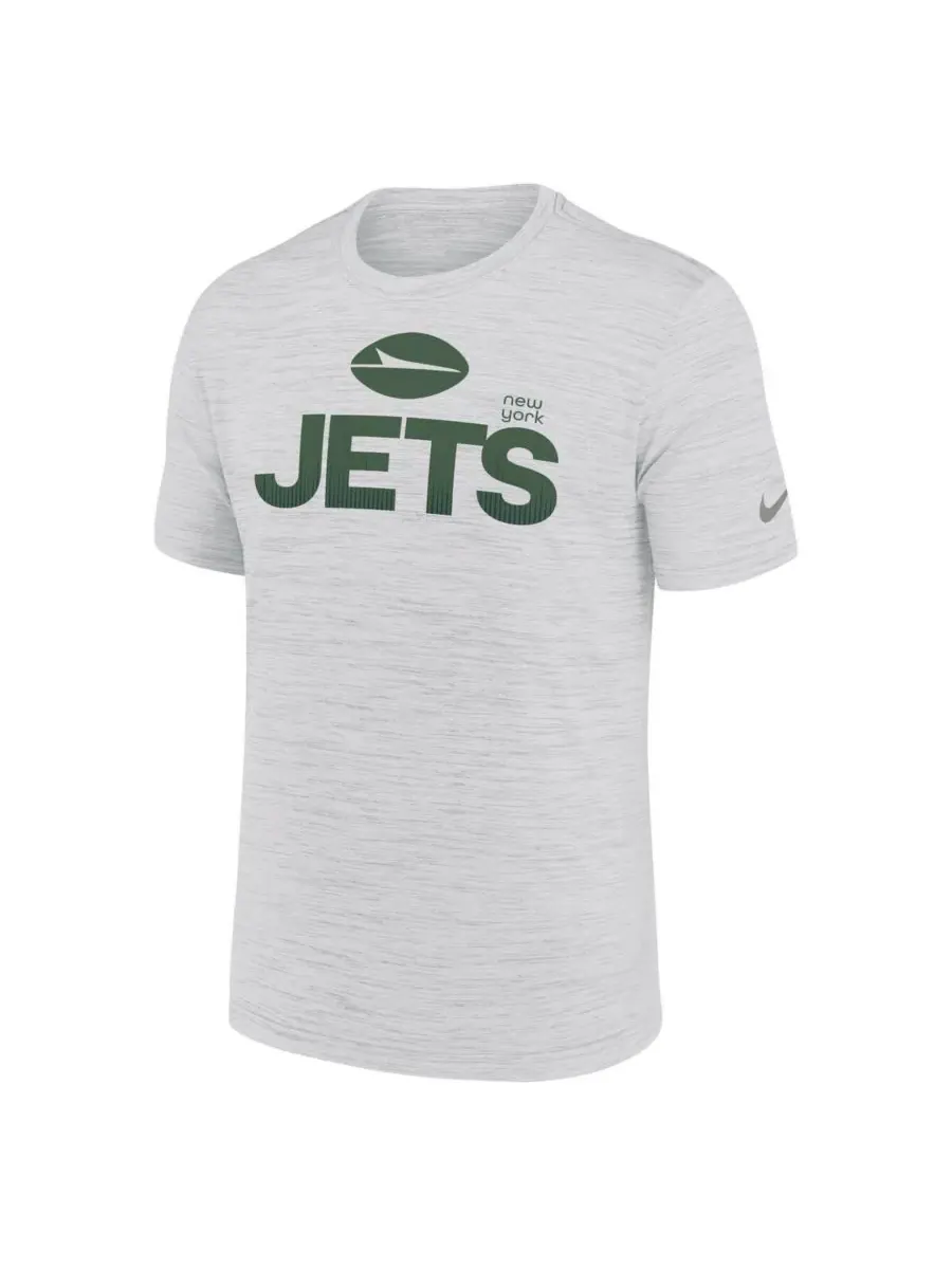 Мужская футболка Ash New York Jets Blitz Velocity Modern Performance Nike — изображение 3 из 3, пепельный