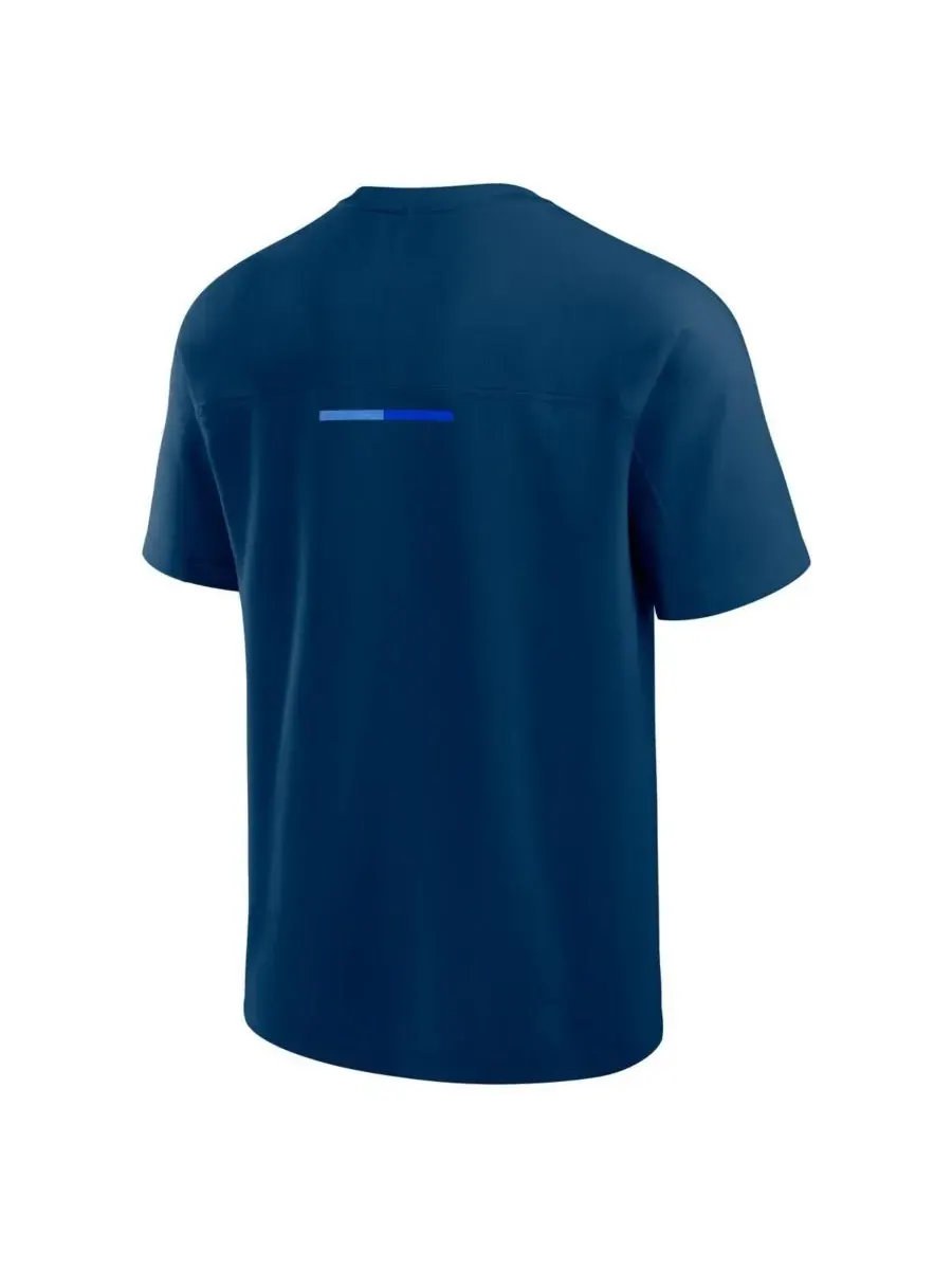 Fanatics Мужская и женская темно-синяя футболка Chicago Bears Elements Flex Tri-Blend — изображение 3 из 3, темно-синий