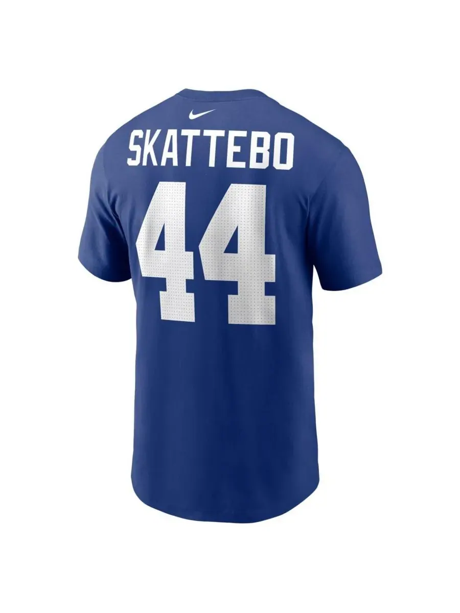 Мужская футболка Cam Skattebo Royal New York Giants с именем и номером игрока Nike — изображение 2 из 3, королевский