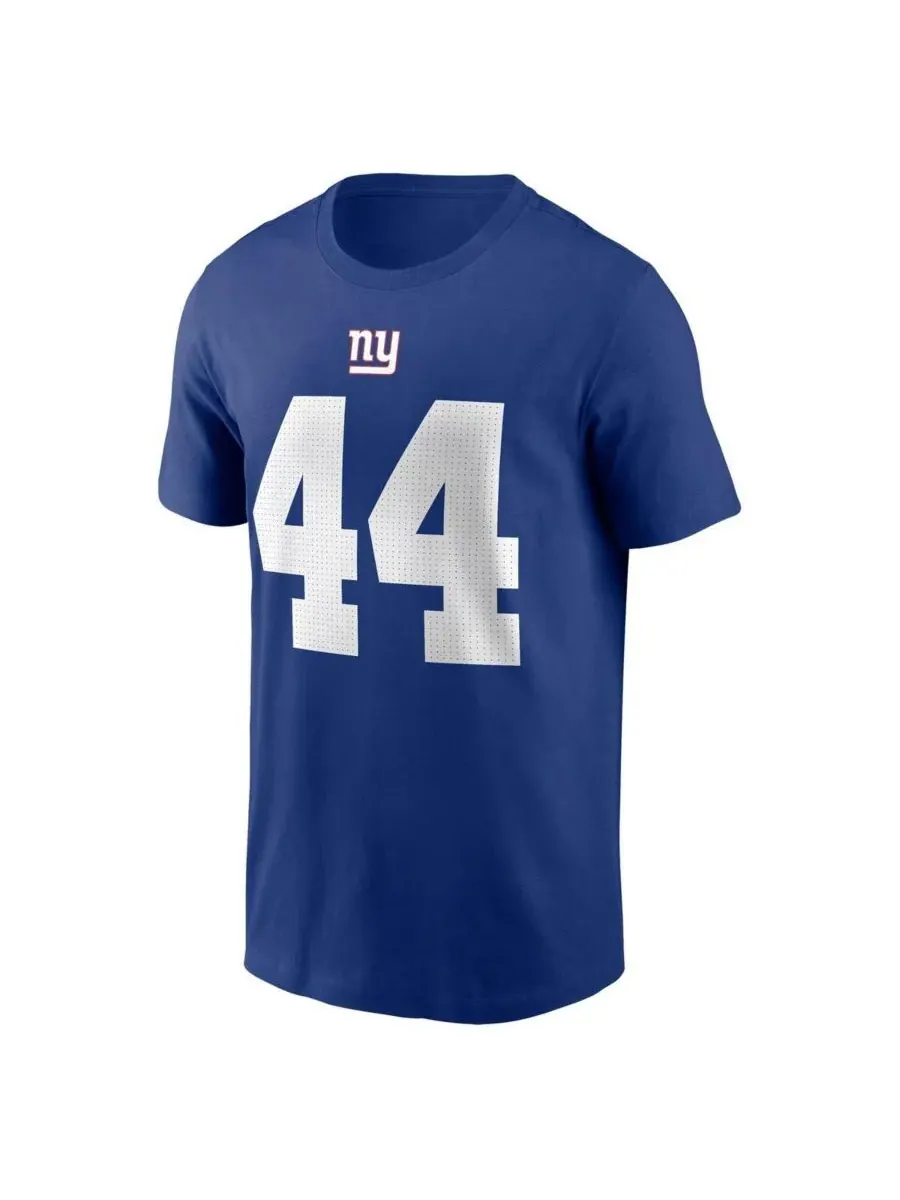 Мужская футболка Cam Skattebo Royal New York Giants с именем и номером игрока Nike — изображение 3 из 3, королевский