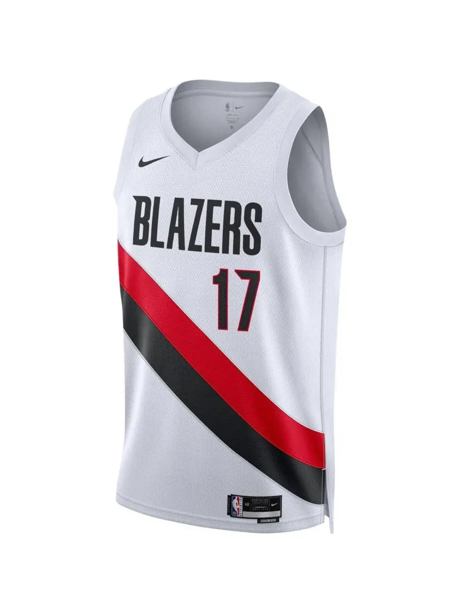 Nike Мужская и женская белая майка игрока команды Portland Trail Blazers Шейдона Шарпа (Swingman — изображение 2 из 3, белый