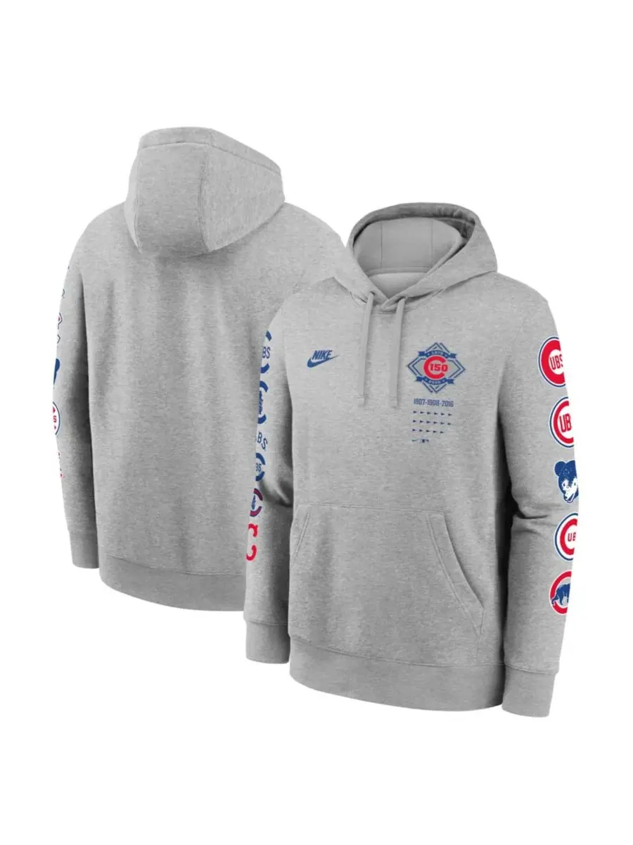 Худи с принтом Chicago Cubs 150th Anniversary Club Nike