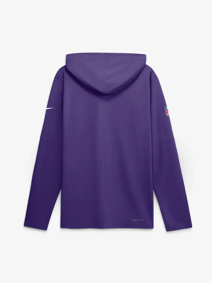Мужская худи с капюшоном и длинным рукавом, с съемными рукавами, Minnesota Vikings Nike — изображение 2 из 2