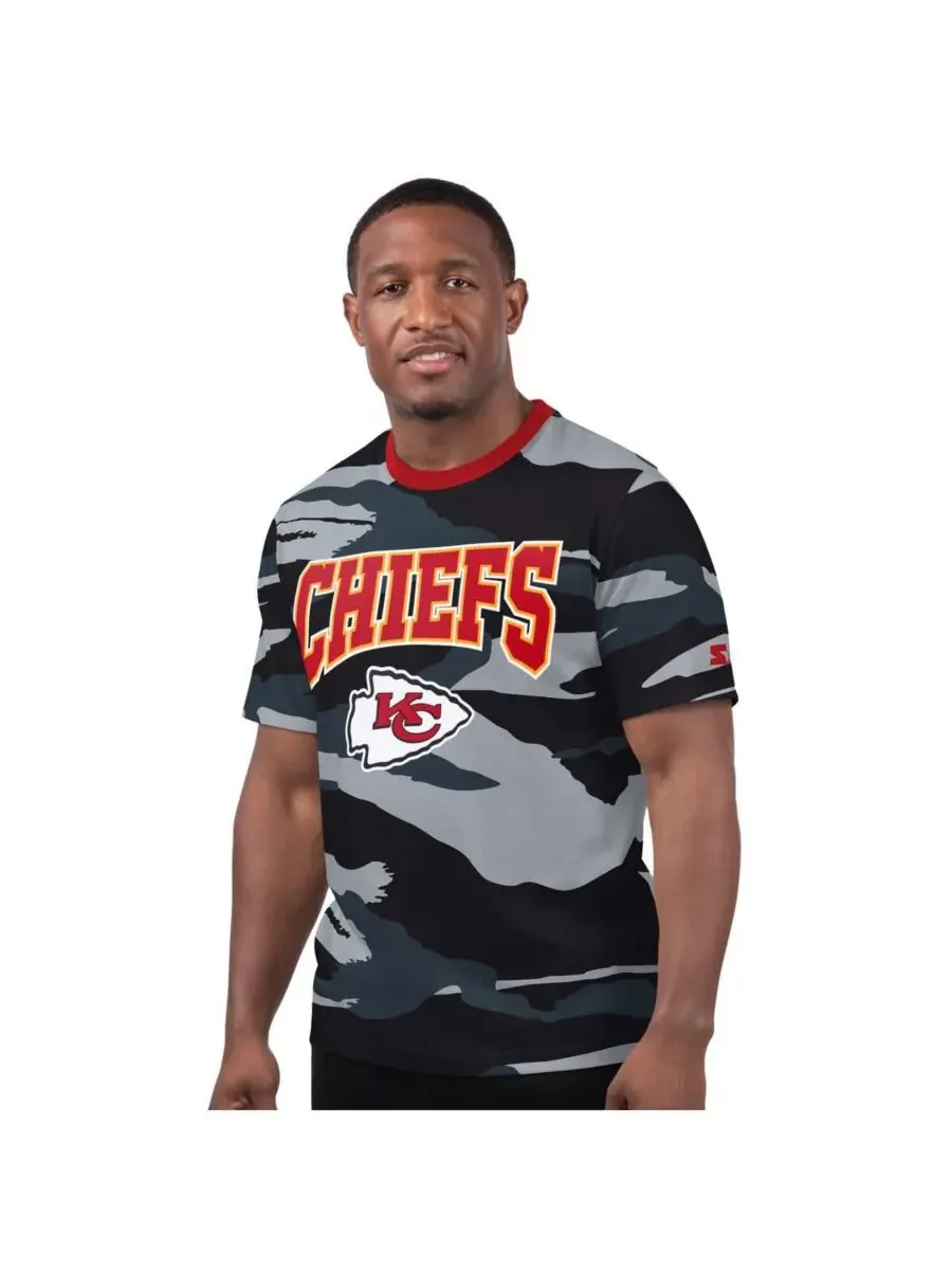 Starter Мужская серая футболка Kansas City Chiefs Thursday Night Gridiron
