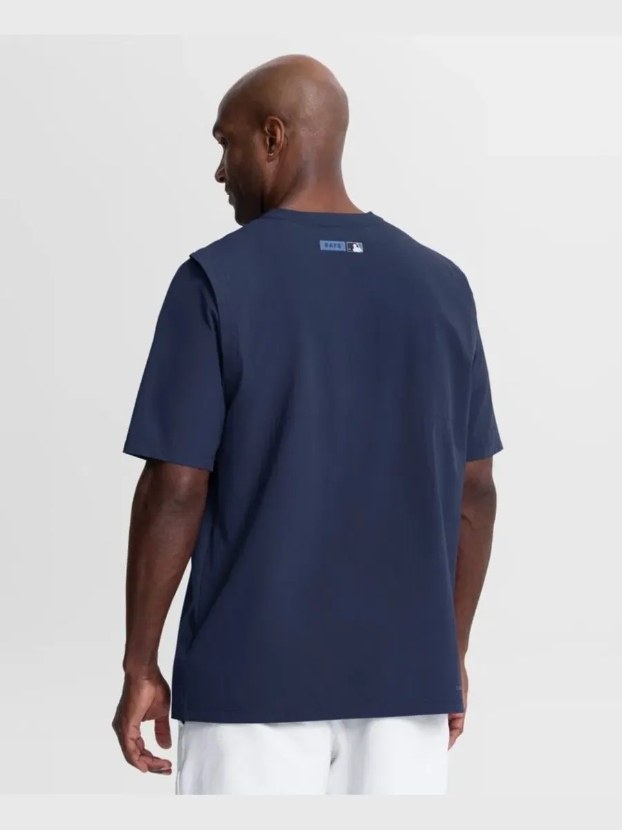 Ветровка с четверть-молнией Dri-FIT Nike — изображение 2 из 4, темно-синий