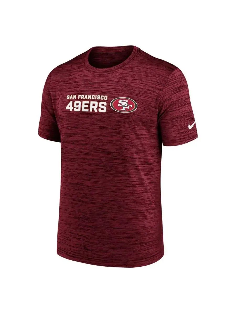 Мужская алая футболка San Francisco 49ers Big Tall Primetime Reverse Play Velocity Performance Nike — изображение 2 из 3