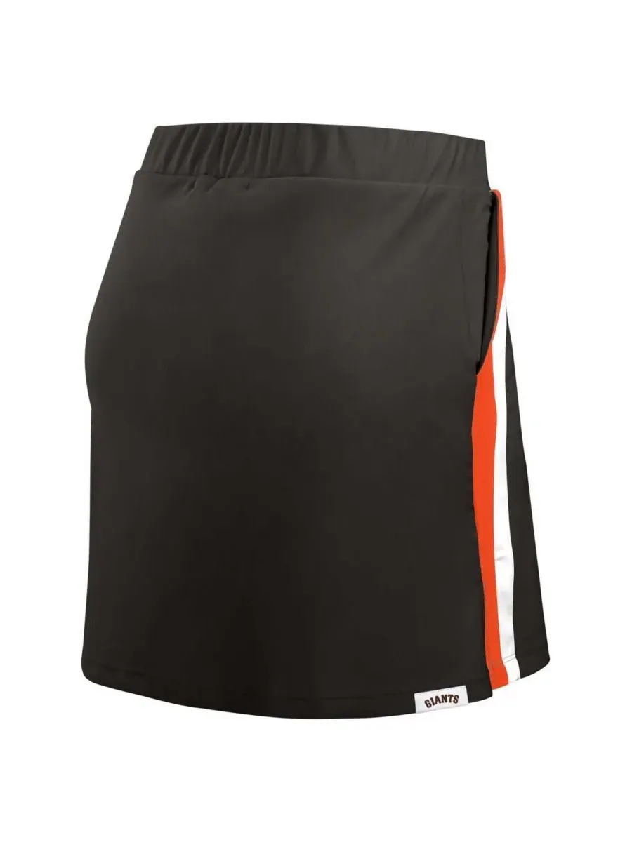 WEAR by Erin Andrews Женская черная юбка в полоску с символикой команды San Francisco Giants — изображение 4 из 5, черный